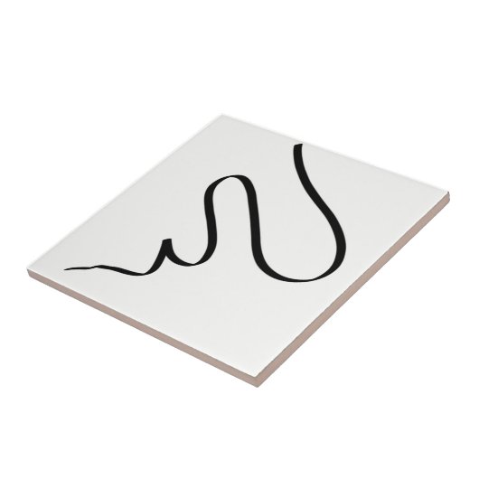 Minimalistisch abstract art. tegeltje (Zijkant)