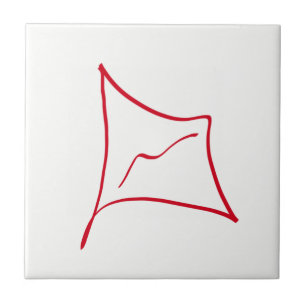 Minimalistisch abstract art. tegeltje