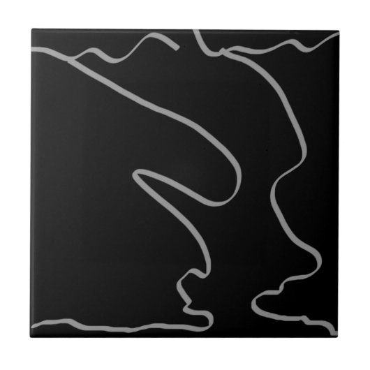 Minimalistisch abstract art. tegeltje (Voorkant)