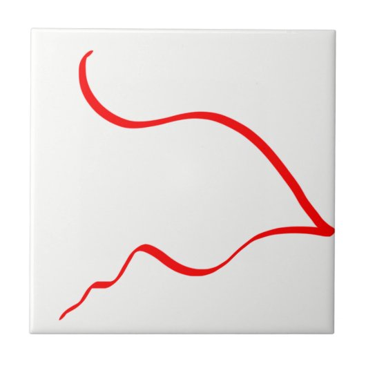 Minimalistisch abstract art. tegeltje (Voorkant)