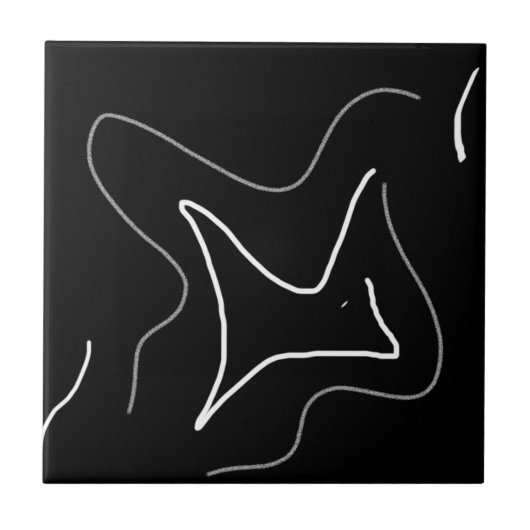 Minimalistisch abstract art. tegeltje (Voorkant)