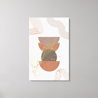 Minimalistisch Abstract Boho Design Canvas Afdruk