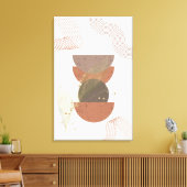 Minimalistisch Abstract Boho Design Canvas Afdruk (Insitu (Woonkamer))