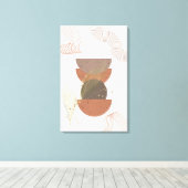 Minimalistisch Abstract Boho Design Canvas Afdruk (Insitu (Houten vloer))