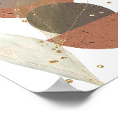 Minimalistisch Abstract Boho Design Poster (Hoek)