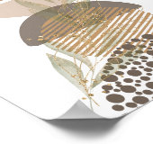 Minimalistisch Abstract Boho Design Poster (Hoek)