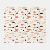 Minimalistisch Abstract Boho-patroon Fleece Deken (Voorkant (Horizontaal))