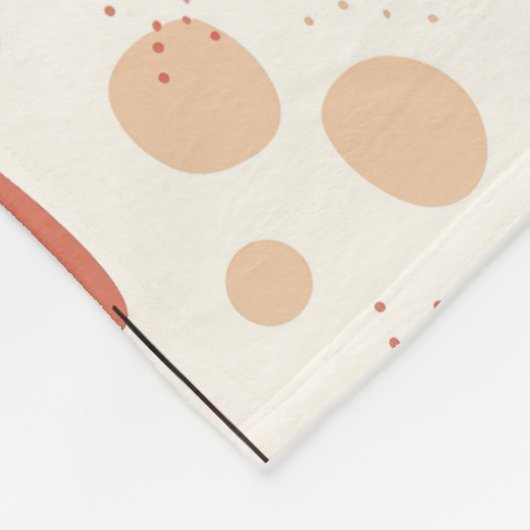 Minimalistisch Abstract Boho-patroon Fleece Deken (Hoek)