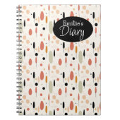 Minimalistisch Abstract Boho-patroon Notitieboek (Voorkant)