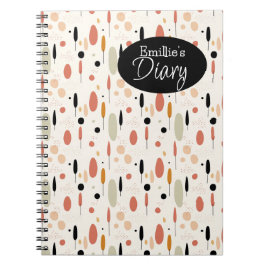 Minimalistisch Abstract Boho-patroon Notitieboek