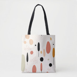 Minimalistisch Abstract Boho-patroon Tote Bag