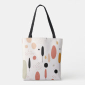 Minimalistisch Abstract Boho-patroon Tote Bag (Achterkant)