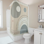 Minimalistisch Abstract douchegordijn (In situ)