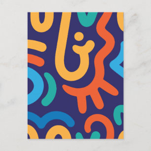 Minimalistisch abstract feestdagenkaart