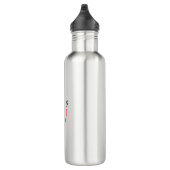 Minimalistisch Abstract Geometrie Optisch Illusieb Waterfles (Rechts)