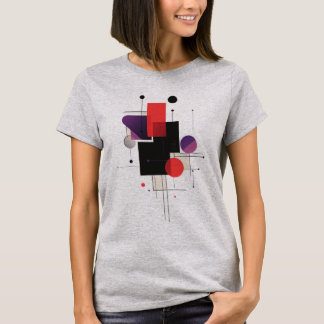 Minimalistisch Abstract geometrisch T-shirt voor m