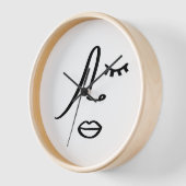 Minimalistisch Abstract gezicht modern kunstontwer (Hoek)