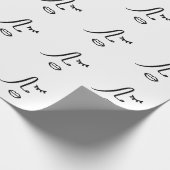 Minimalistisch Abstract gezicht modern kunstontwer Cadeaupapier (Hoek)