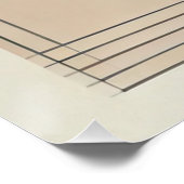 Minimalistisch Abstract glanzend Poster (Hoek)