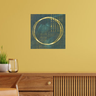 Minimalistisch Abstract goud met hep Folie Afdrukken