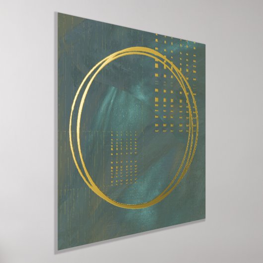 Minimalistisch Abstract goud met hep Folie Afdrukken (Laagn)