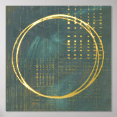 Minimalistisch Abstract goud met hep Folie Afdrukken (Voorkant)
