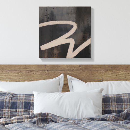 Minimalistisch Abstract Italiaans modern Canvas Afdruk (Insitu (Slaapkamer))