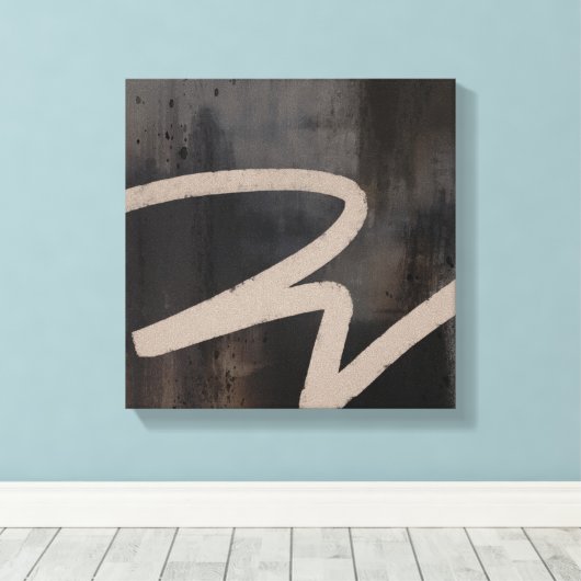 Minimalistisch Abstract Italiaans modern Canvas Afdruk (Insitu (Houten vloer))