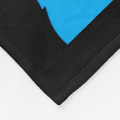 Minimalistisch abstract kattencollagemonogram fleece deken (Hoek)