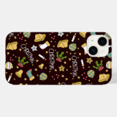 Minimalistisch Abstract kerstpatroon Case-Mate iPhone Case (Achterkant (horizontaal))