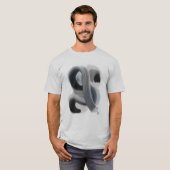 Minimalistisch Abstract Kunstwerk Mannen Basic T-s T-shirt (Voorkant volledig)