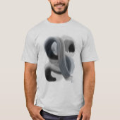 Minimalistisch Abstract Kunstwerk Mannen Basic T-s T-shirt (Voorkant)