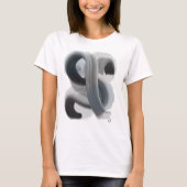 Minimalistisch Abstract Kunstwerk Vrouwen T-shirt (Voorkant)