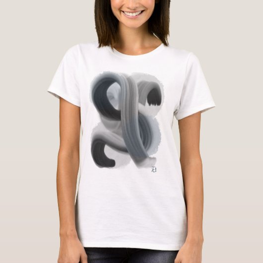 Minimalistisch Abstract Kunstwerk Vrouwen T-shirt (Voorkant)