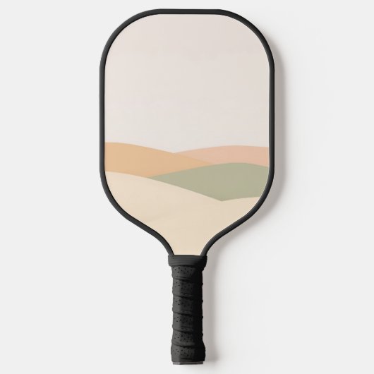 Minimalistisch Abstract landschap met Rolling Hill Pickleball Paddle (Voorkant)