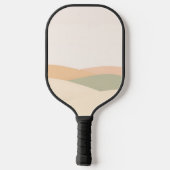 Minimalistisch Abstract landschap met Rolling Hill Pickleball Paddle (Achterkant)