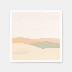 Minimalistisch Abstract landschap met Rolling Hill Servet