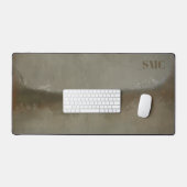 Minimalistisch Abstract Landschap Monogram Bureaumat (Keyboard & Muis)