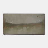 Minimalistisch Abstract Landschap Monogram Bureaumat (Voorkant)
