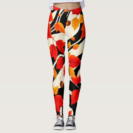 Minimalistisch Abstract Leggings (Voorkant)