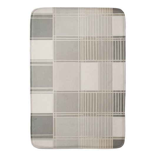 Minimalistisch Abstract met geometrisch patroon Badmat (Voorkant Verticaal)