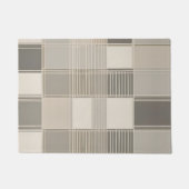 Minimalistisch Abstract met geometrisch patroon Deurmat (Voorkant)