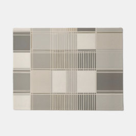 Minimalistisch Abstract met geometrisch patroon Deurmat