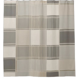 Minimalistisch Abstract met geometrisch patroon Douchegordijn