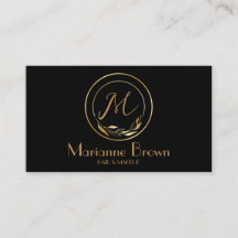 Minimalistisch Abstract modern zwart Visitekaartje