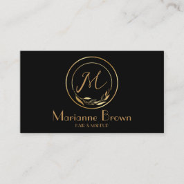 Minimalistisch Abstract modern zwart Visitekaartje