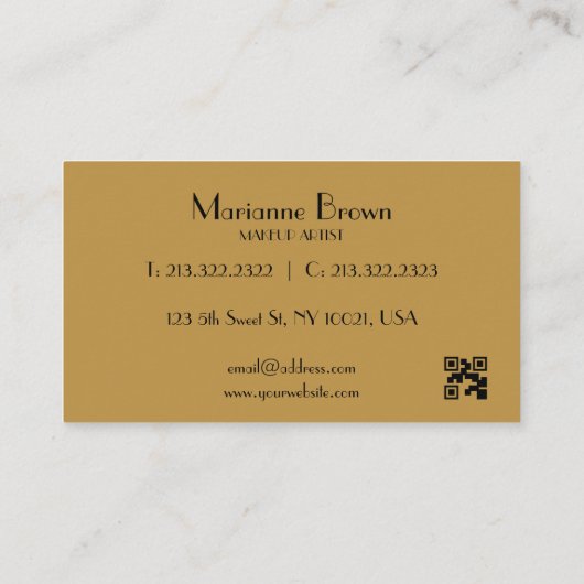 Minimalistisch Abstract modern zwart Visitekaartje (Achterkant)