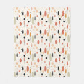 Minimalistisch Abstract neutraal patroon Fleece Deken (Voorkant)