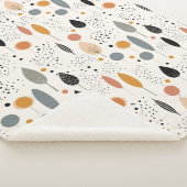 Minimalistisch Abstract neutraal patroon Sherpa Deken (3/4)