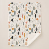 Minimalistisch Abstract neutraal patroon Sherpa Deken (Voorkant)
